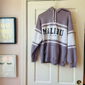 Hollister Oversized Purple Hoodie